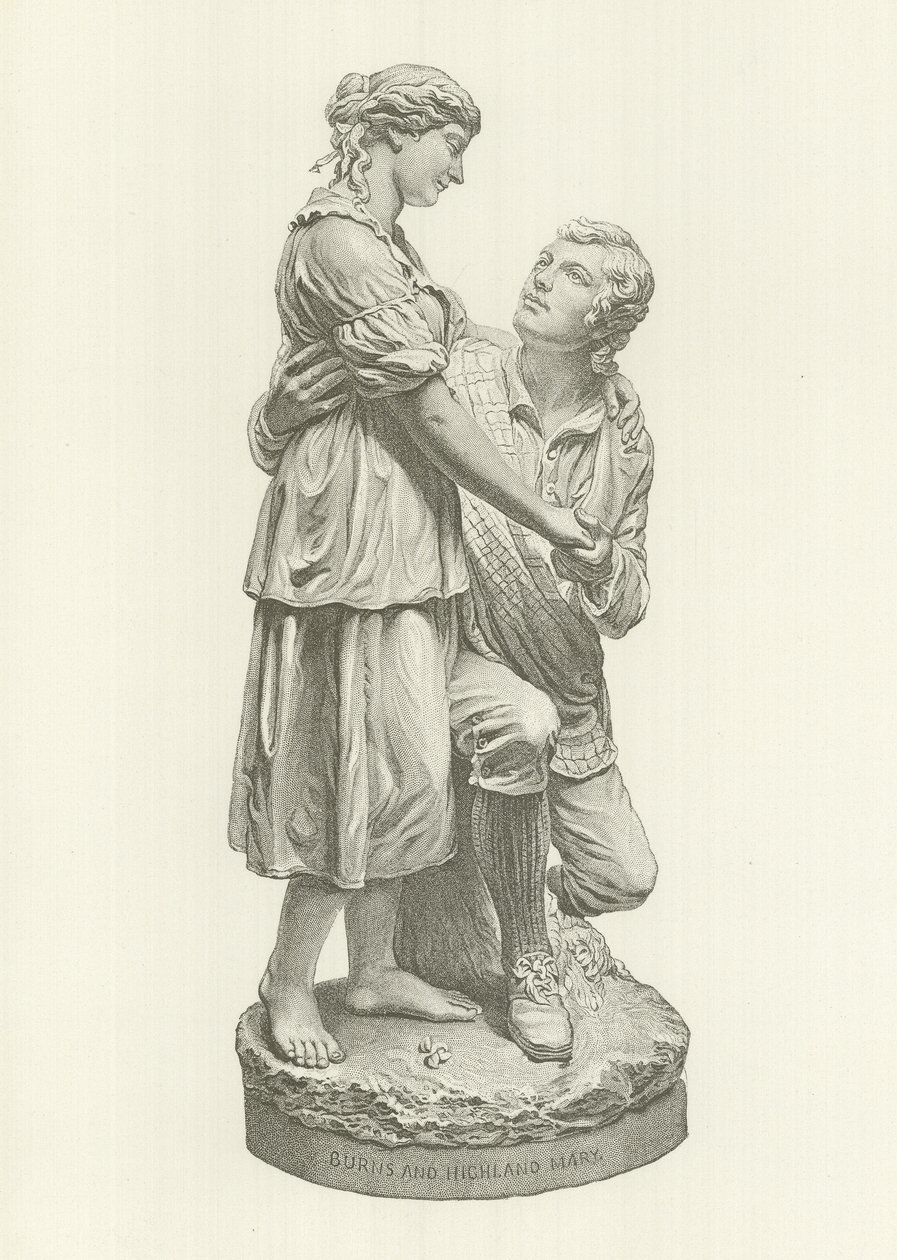 Robert Burns and Highland Mary by American School