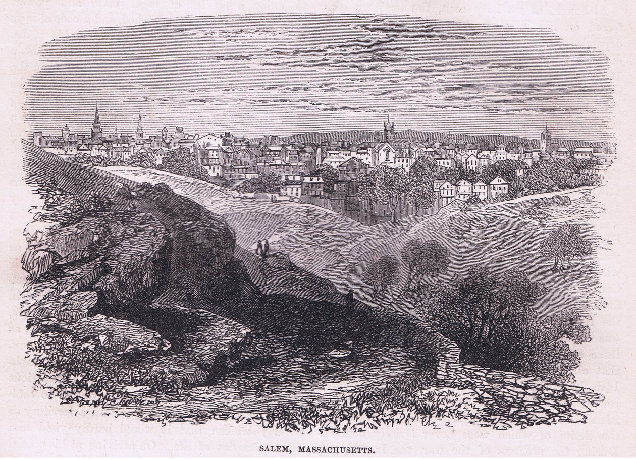 Salem Massachusetts, illustration from Cassell