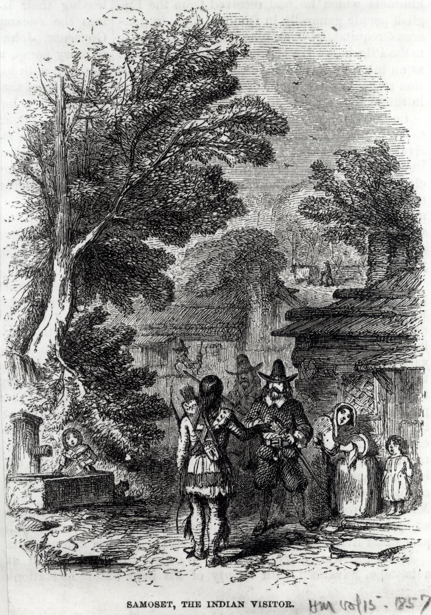 Samoset, the Indian Visitor, from 