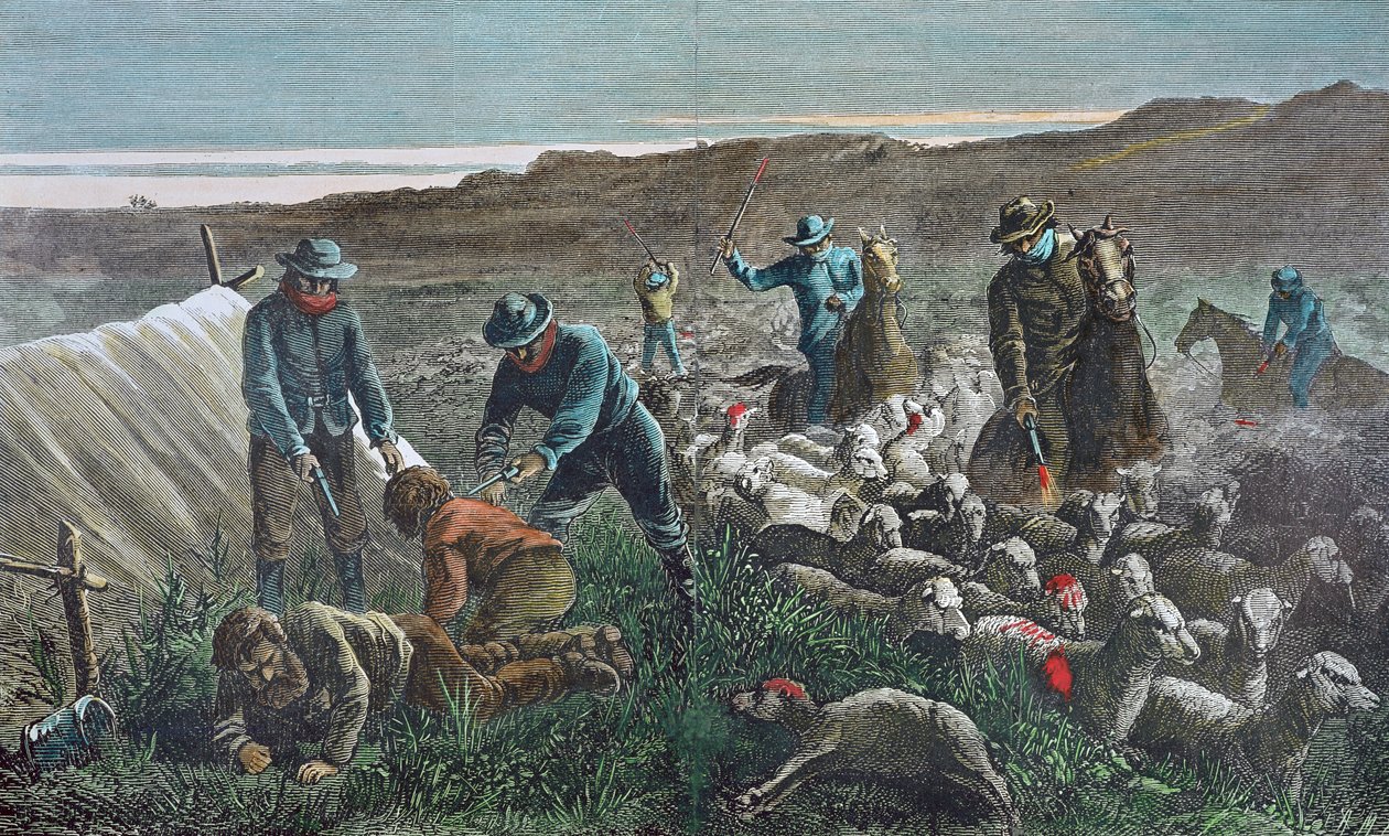 Sheep slaughter during the Pleasant Valley Range War, Arizona by American School