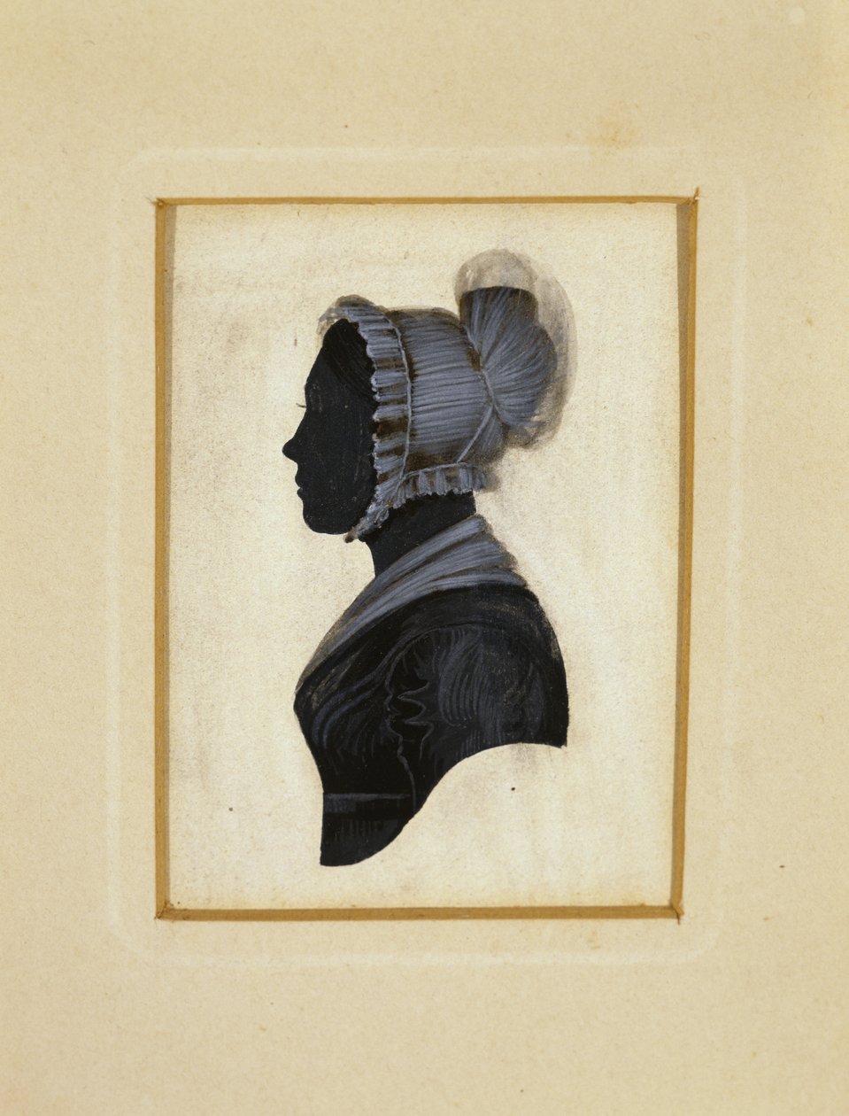 Silhouette of a Lady by American School