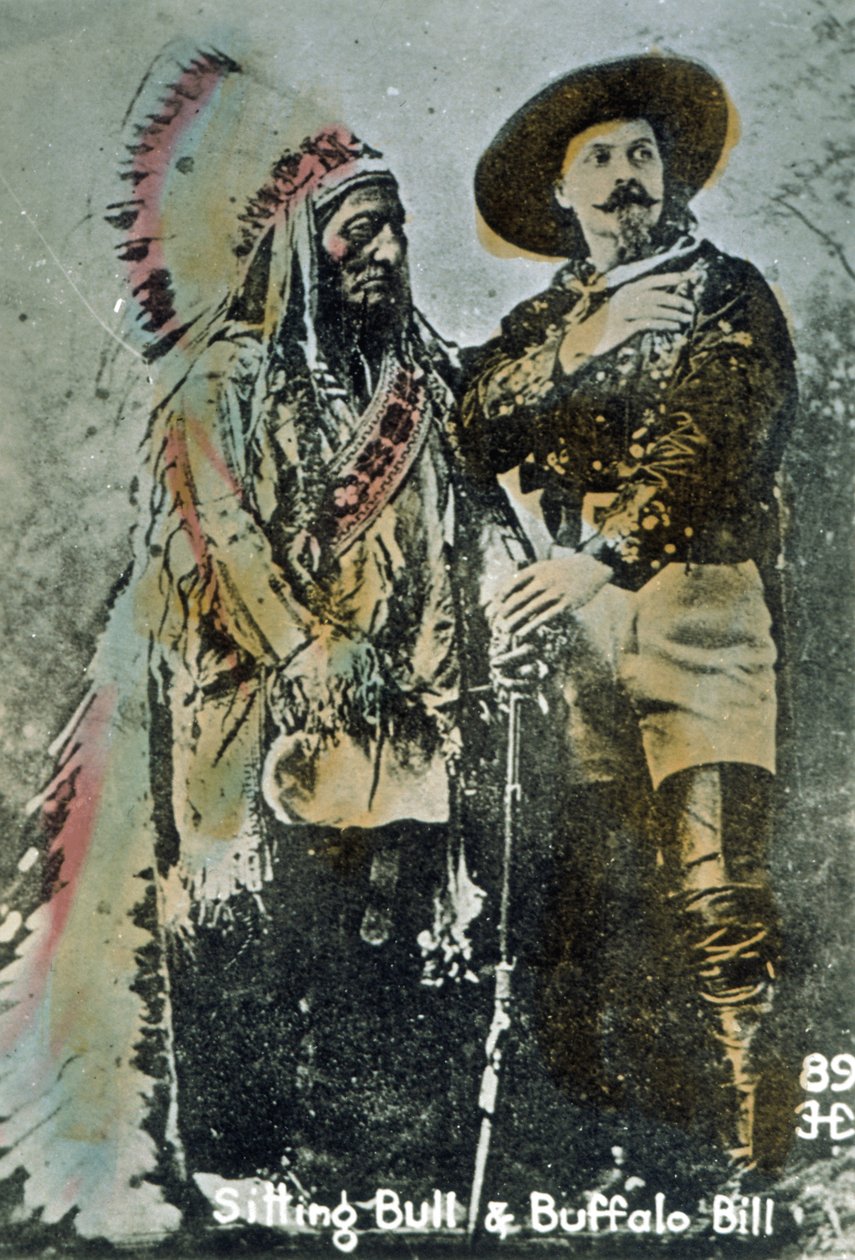 Sitting Bull and Buffalo Bill by American School
