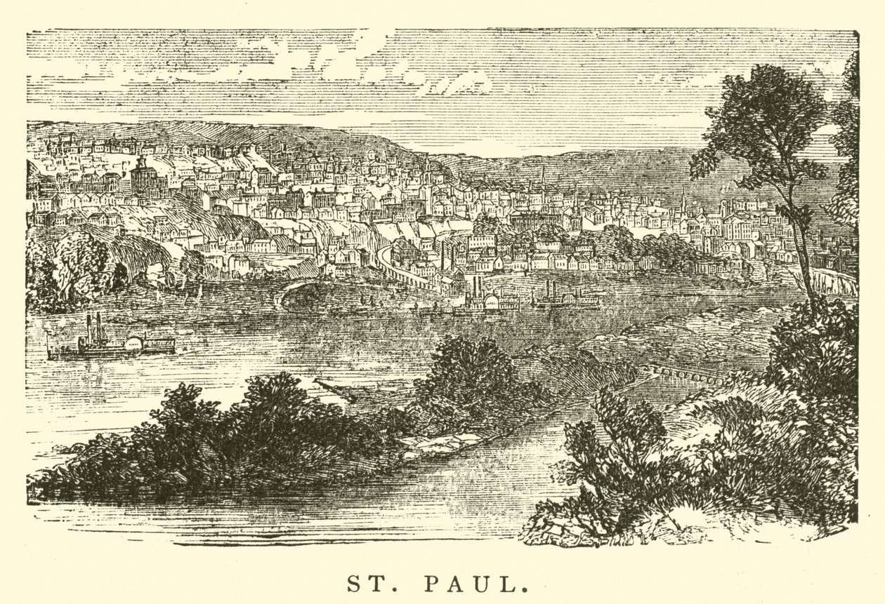 St Paul (engraving) by American School