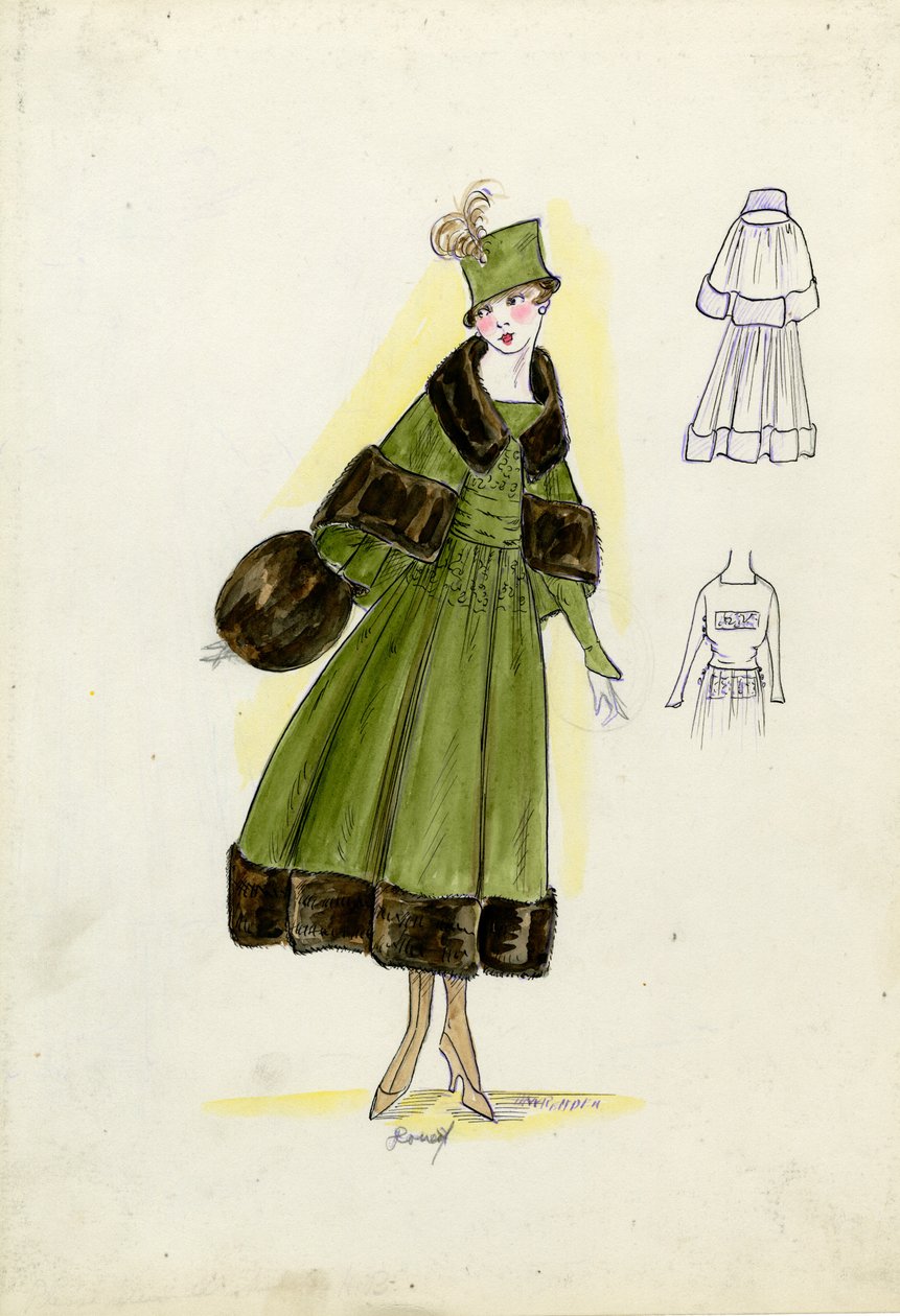 Tailored suit, Doucet, Fall 1916 by American School