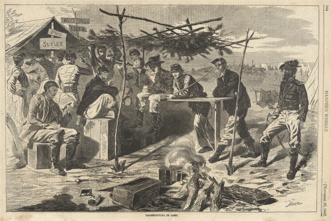 Thanksgiving in Camp from Harper