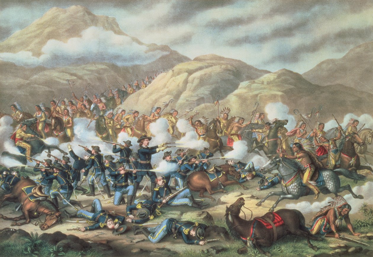 The Battle of Little Big Horn, June 25th 1876, 1889 by American School