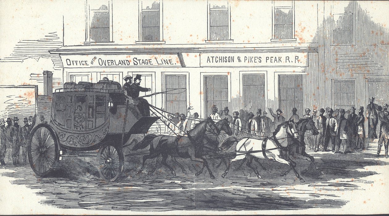 The Butterfield Overland Mail Coach, published in Harper