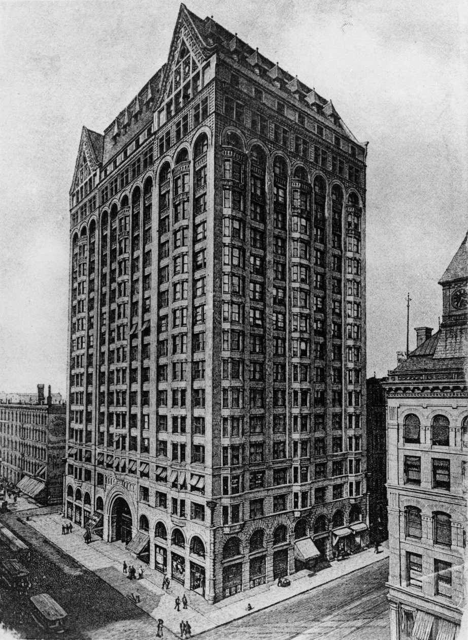 The Capitol Building, also known as the Masonic Temple, Chicago, 1892-1939 by American School