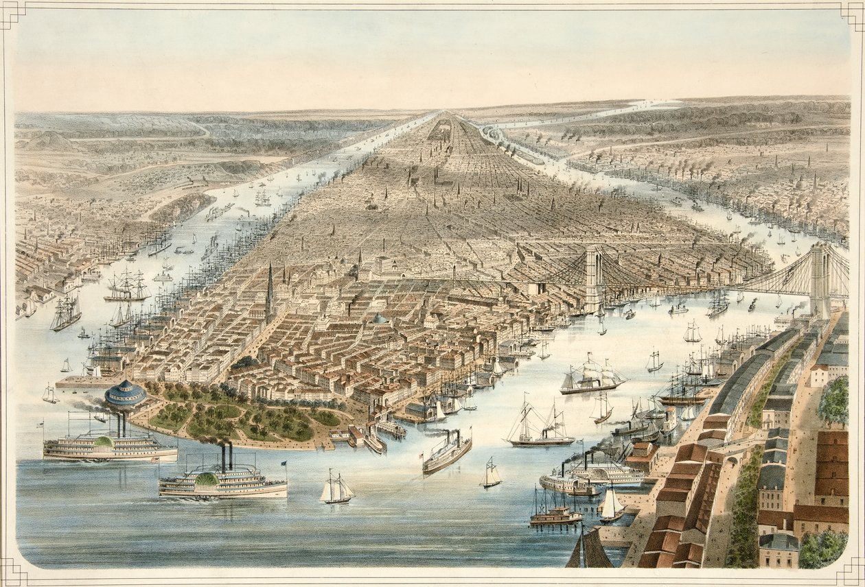 The City of New York (pub. 1876) by American School