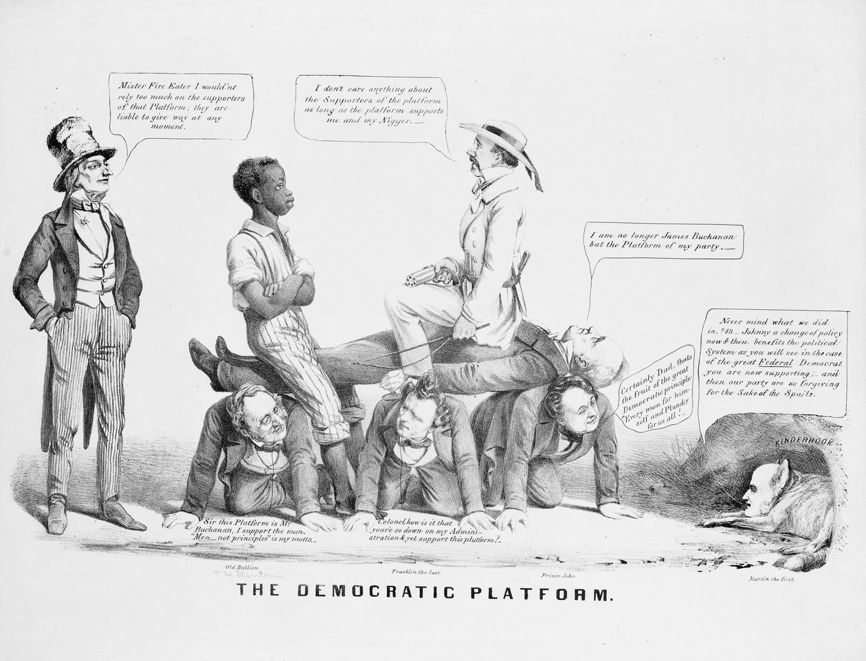 The Democratic Platform (political cartoon commenting on the Democratic party