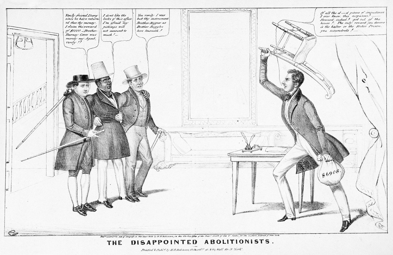 The Disappointed Abolitionists by American School