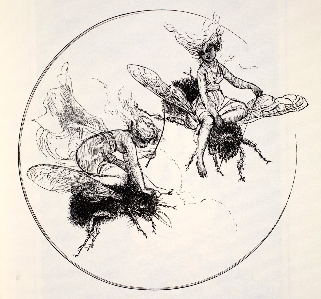 The Fays, from The World Guide to Gnomes, Fairies, Elves and Other Little People by Thomas Keightley, Published 1880 by American School