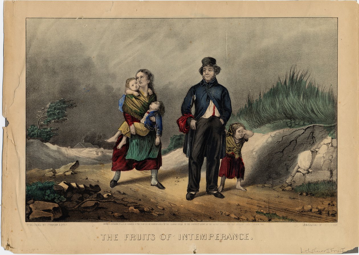The Fruits of Intemperance by American School