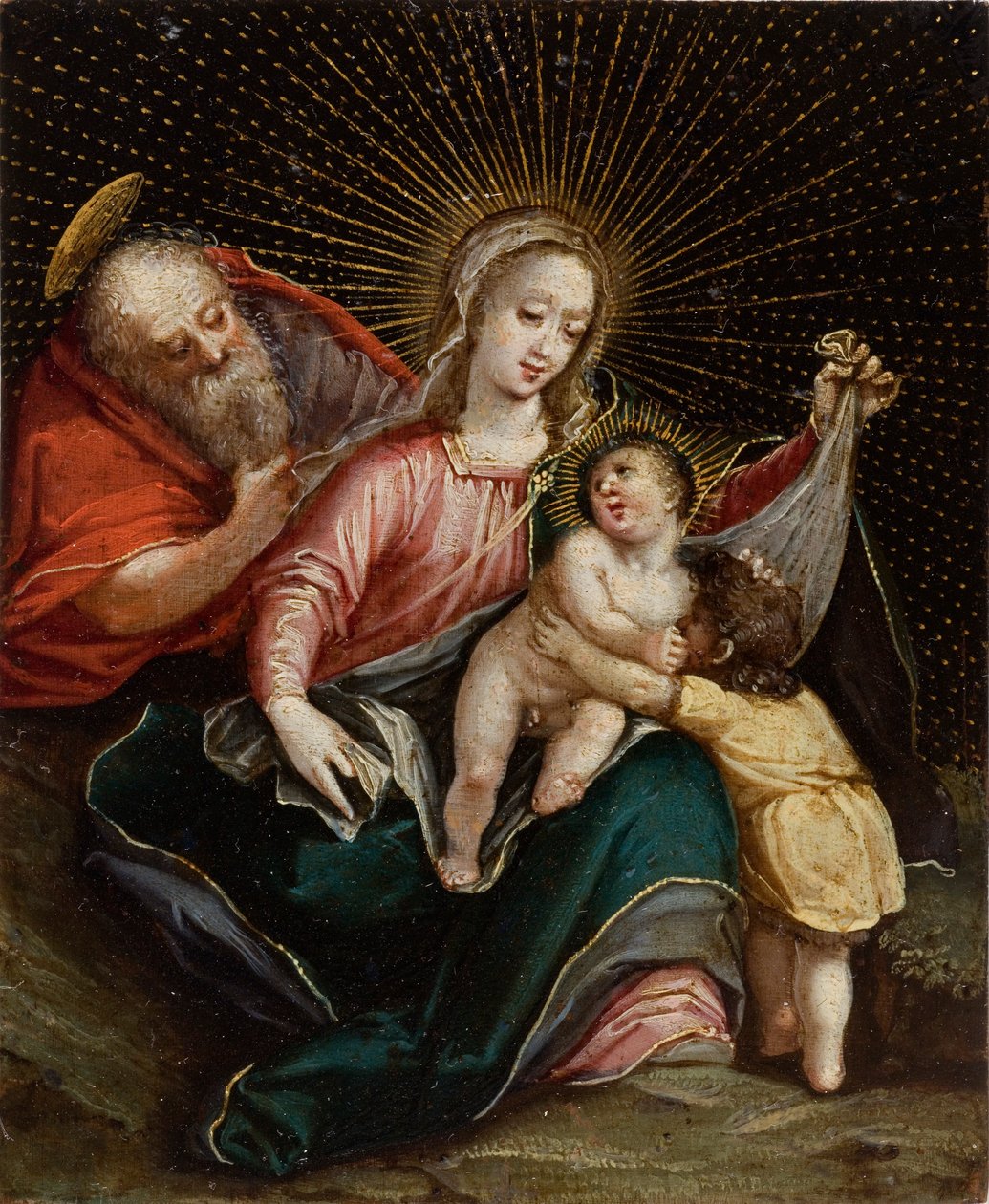 The Holy Family with Saint John the Baptist, 18th century by American School