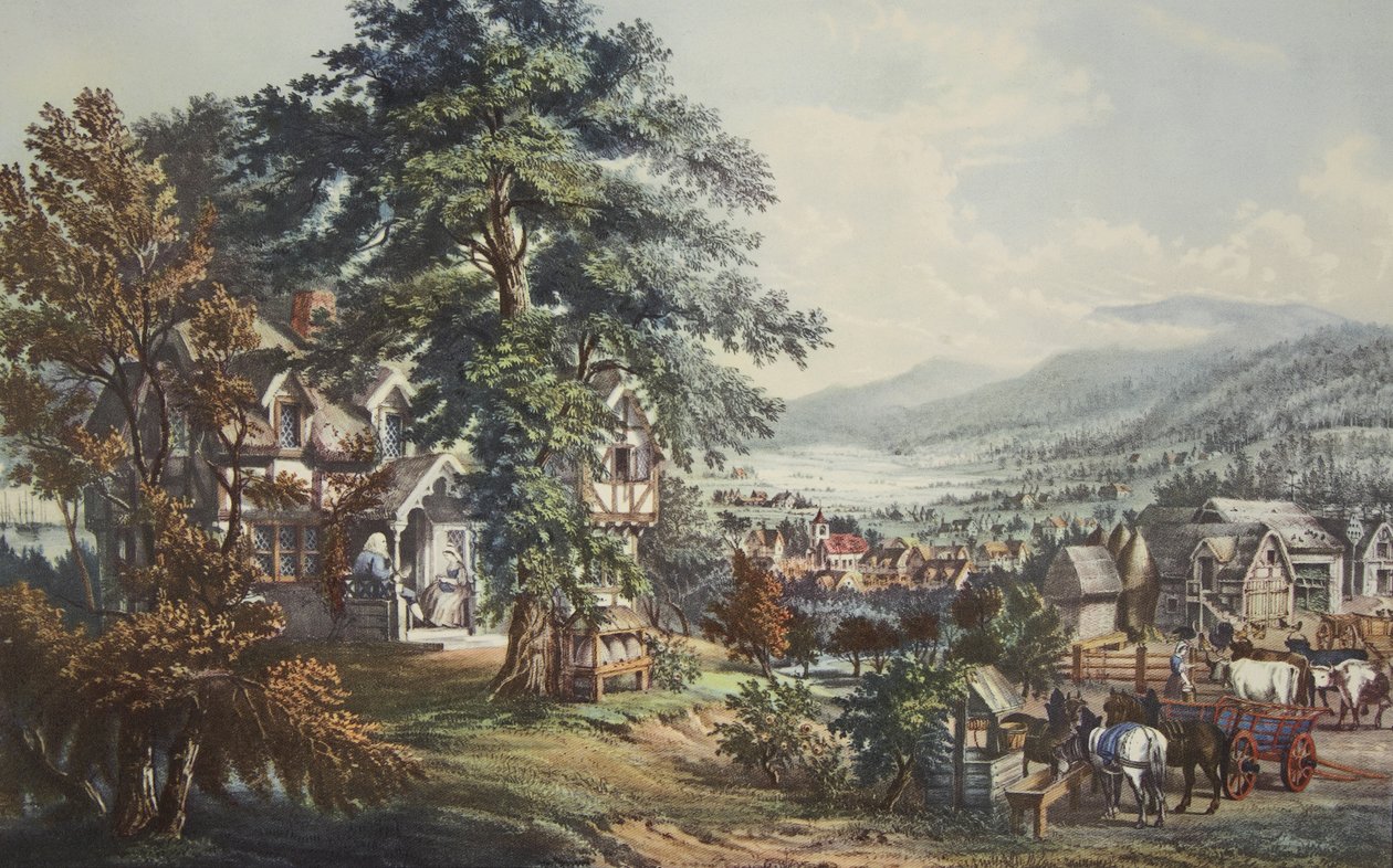 The Home of Evangeline, In the Acadian Land by American School