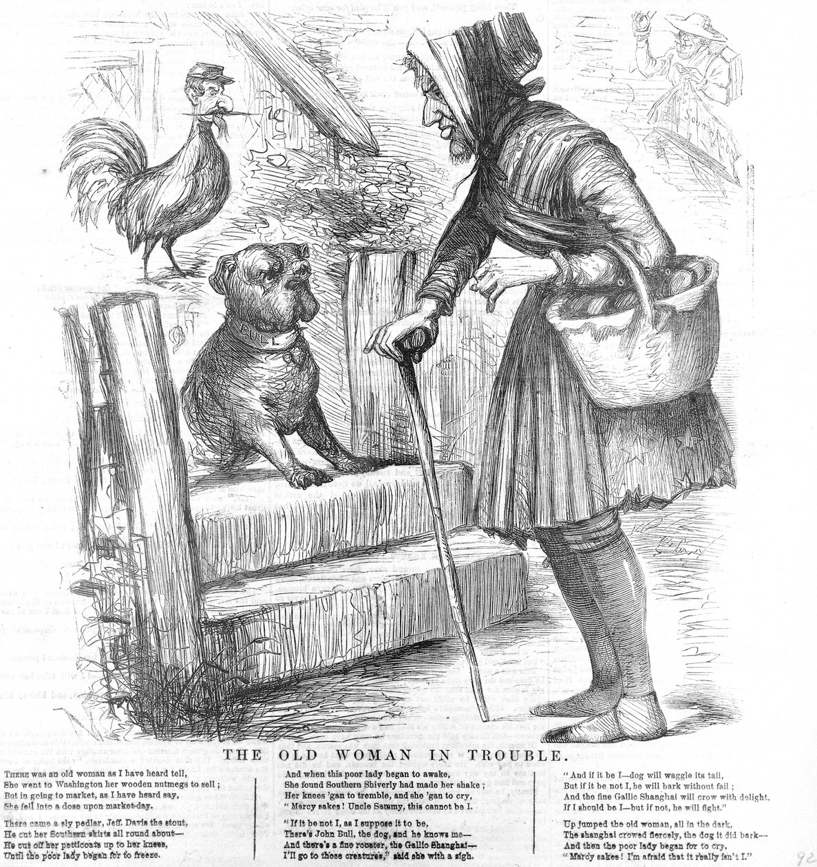 The Old Woman in Trouble by American School