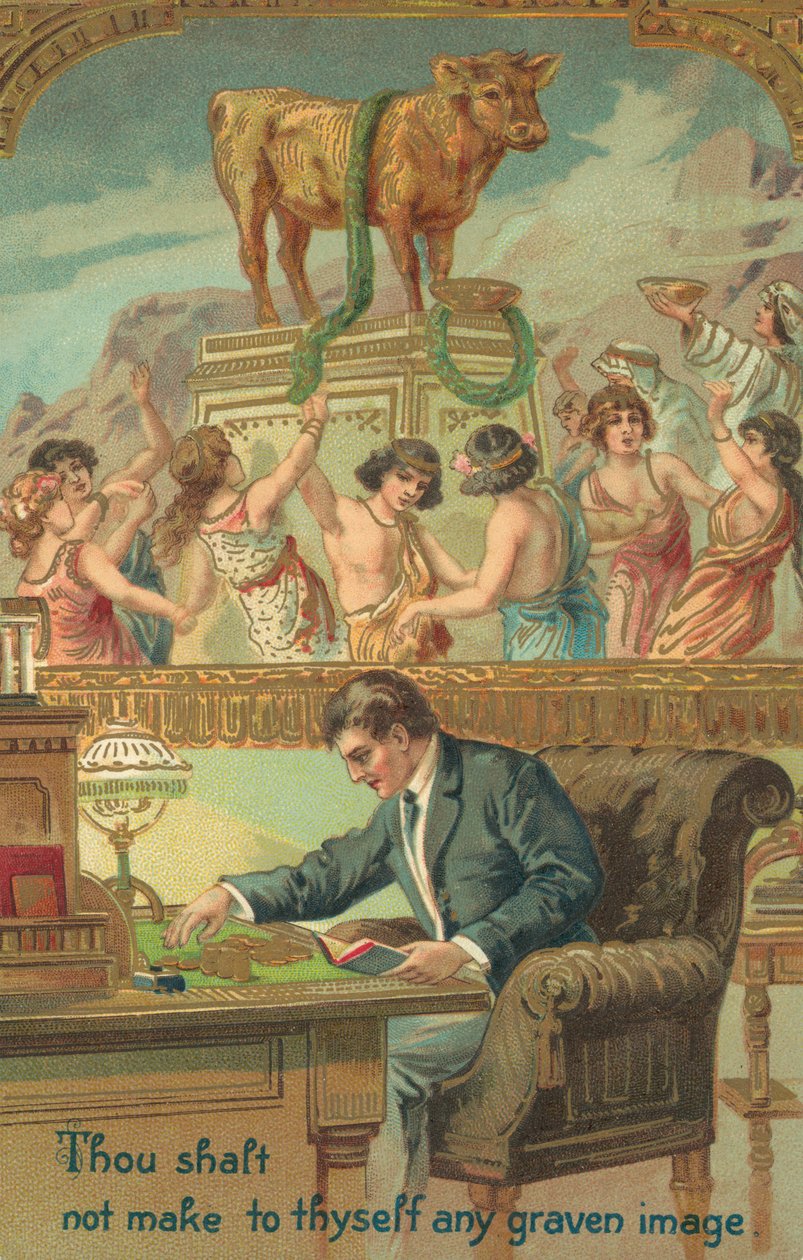 The Ten Commandments: Thou Shalt Not Make to Thyself Any Graven Image by American School