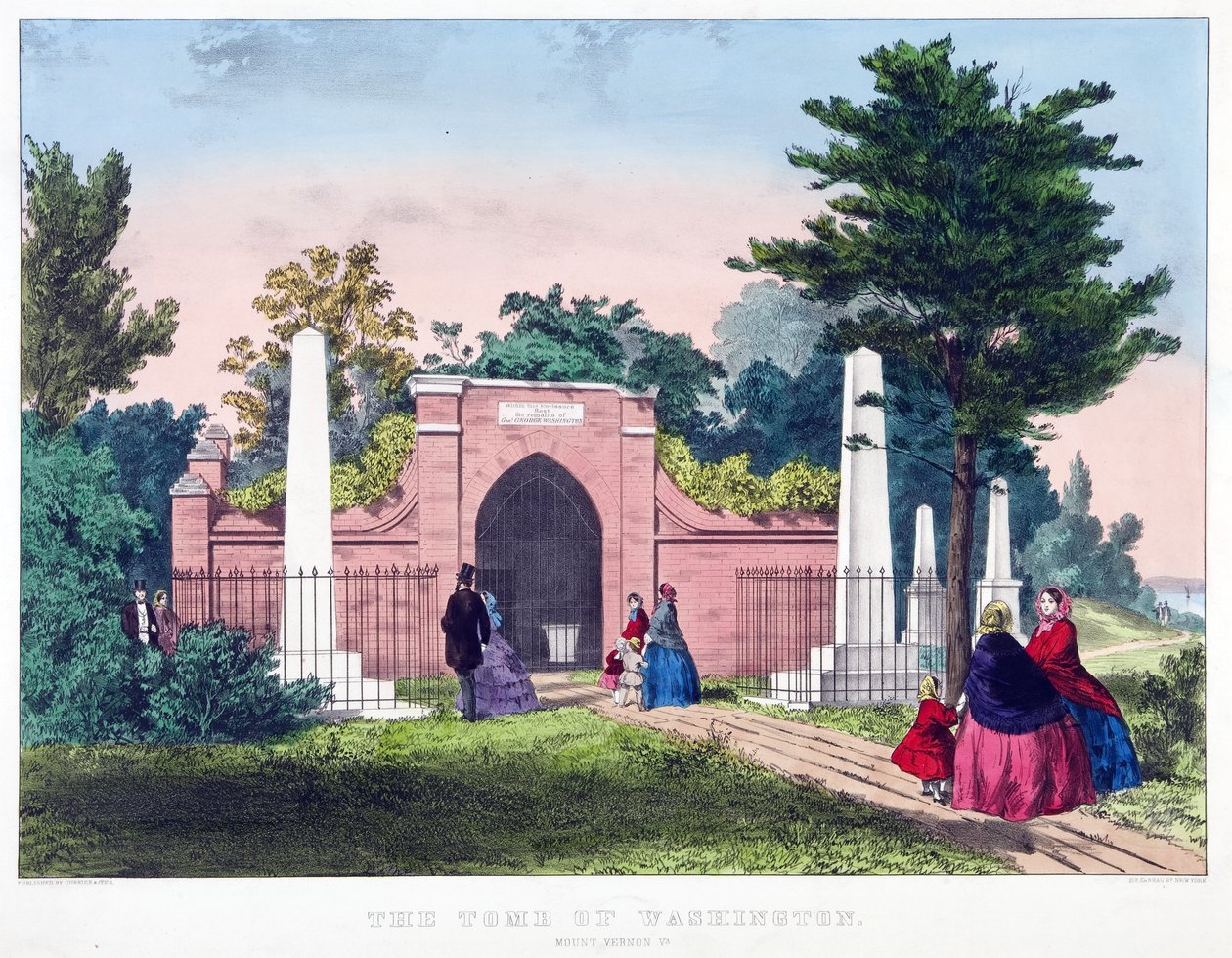 The Tomb of Washington, Mount Vernon, Va. by American School