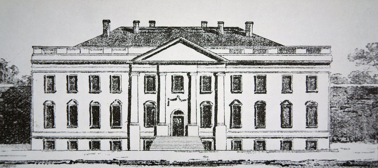The White House in 1807 by American School