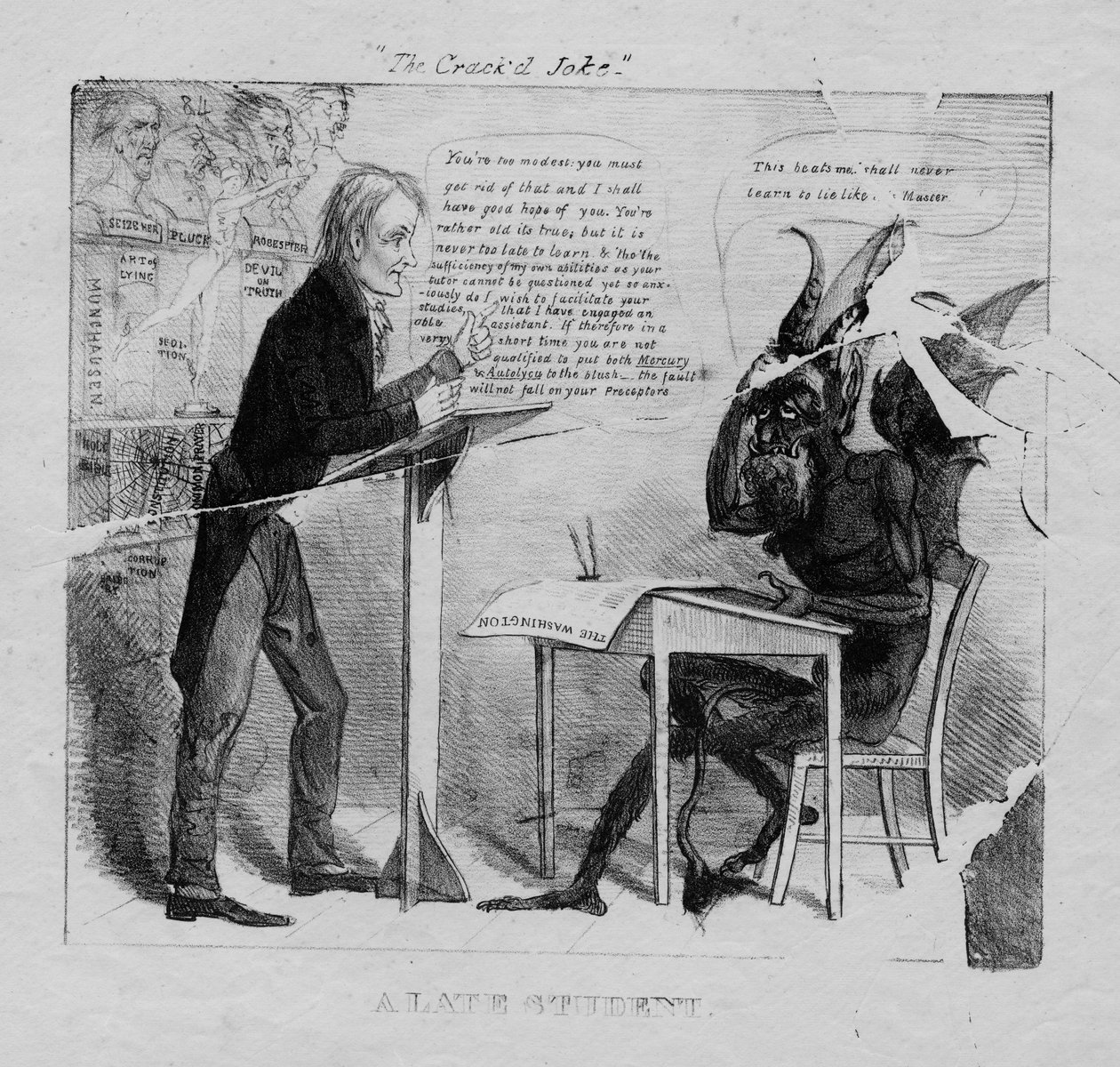 The cracked joke: a late student by American School