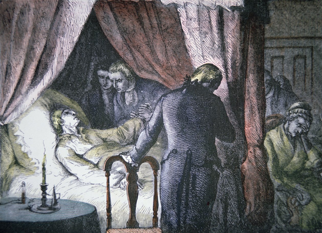The Death of George Washington at Mount Vernon, Virginia by American School