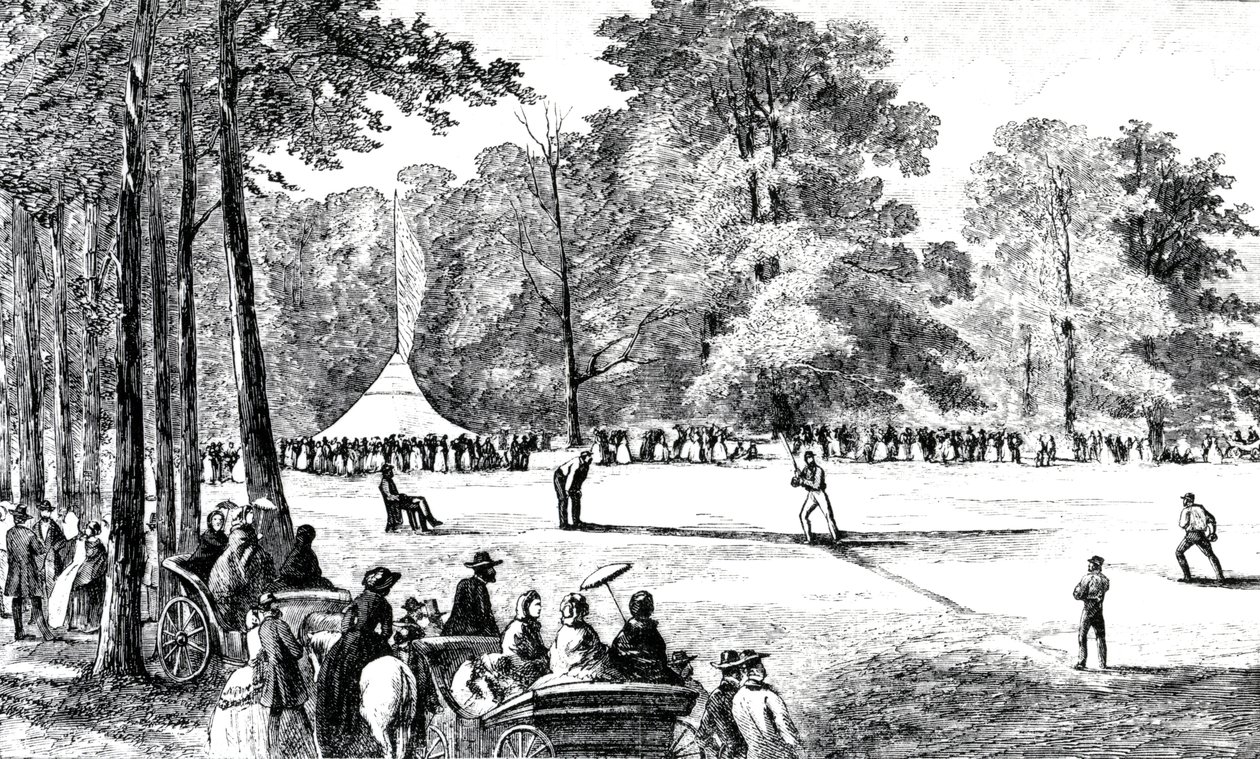 The first convention of baseball clubs, New York, 1857 by American School