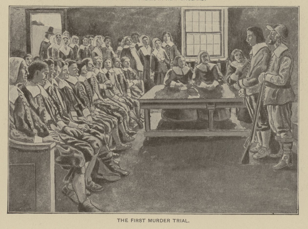 The First Murder Trial in New England by American School