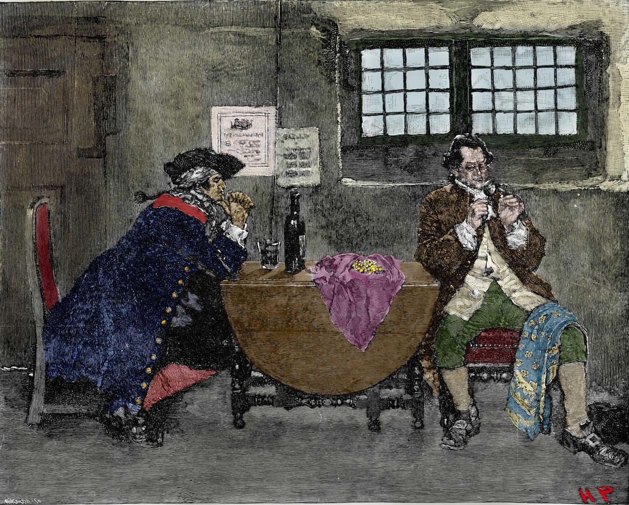 The Hacker Henry Every (John Avery, Long Ben, Benjamin Bridgeman) (? -1695) Sells Jewellery Recovered During Enemy Attacks, Illustration by Howard Pyle (1853-1911) by American School