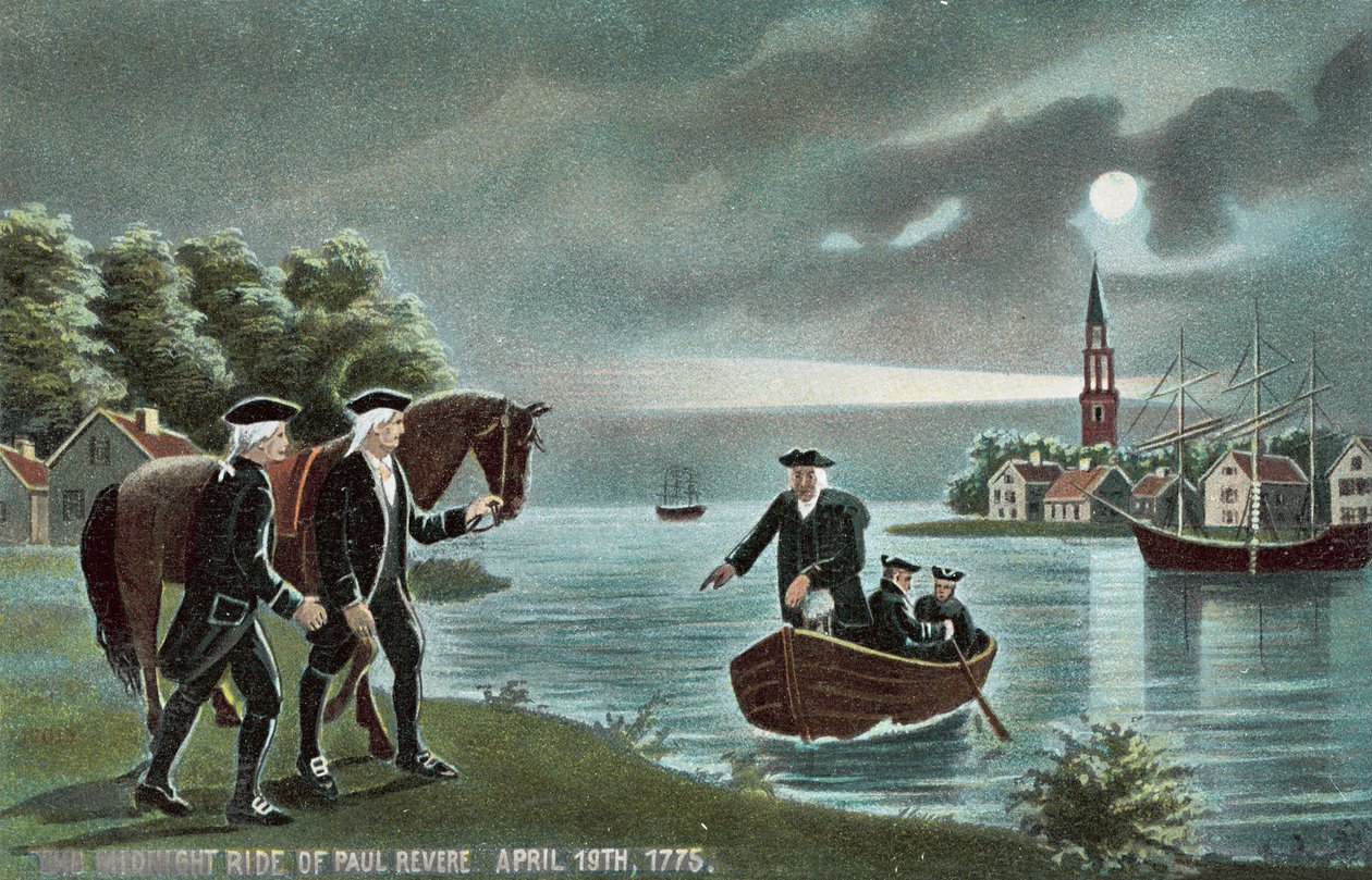 The Midnight Ride of Paul Revere by American School