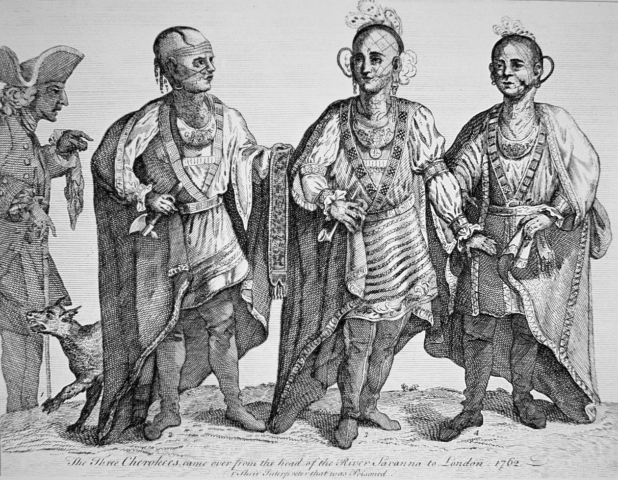 Three American Cherokee Chiefs by American School