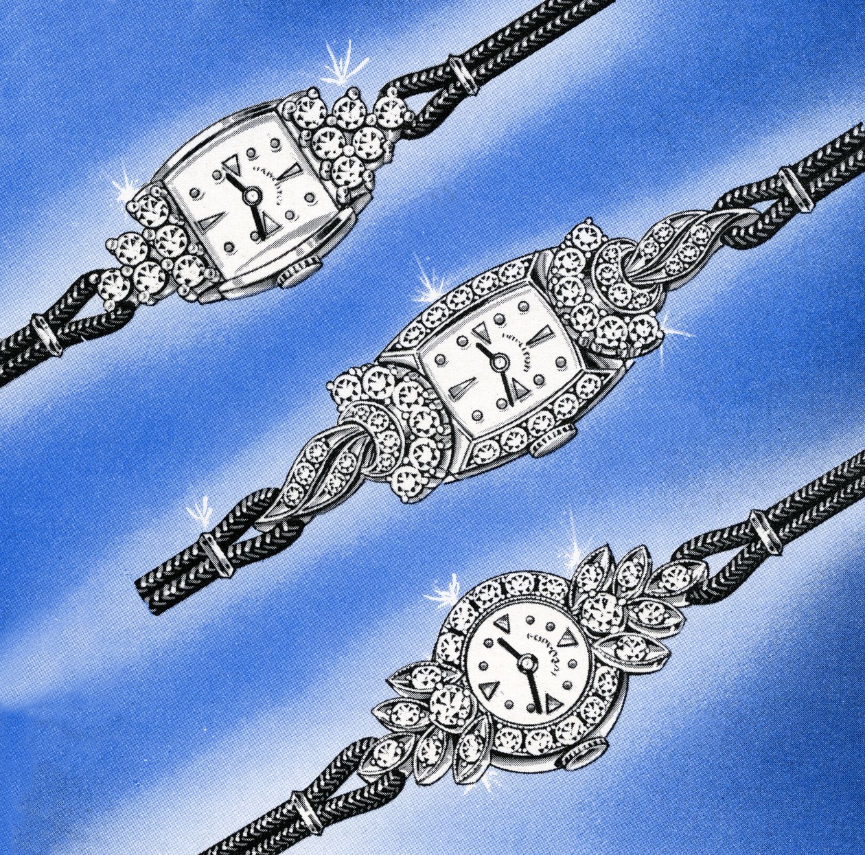 Three White Gold and Diamond Ladies