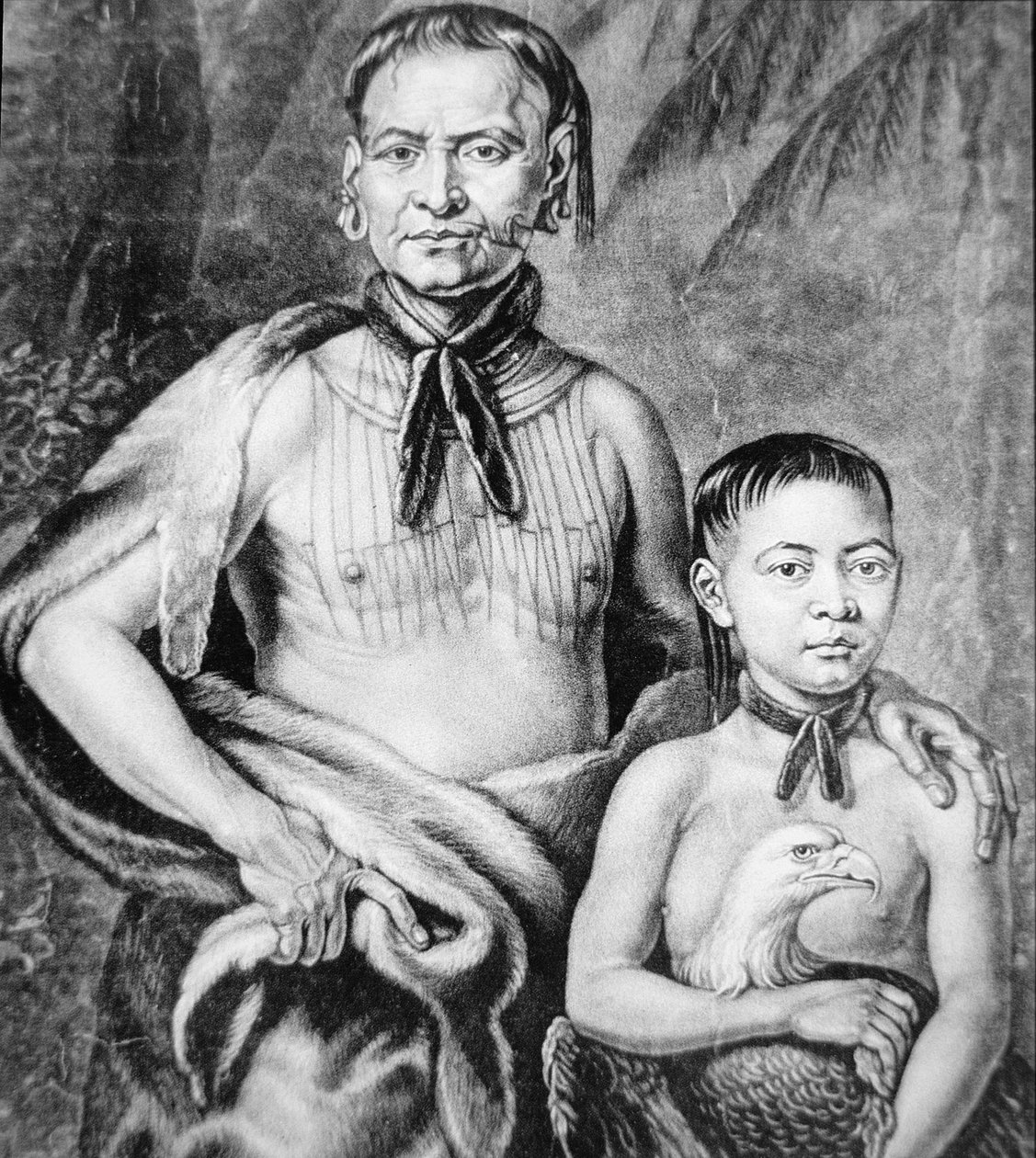 Tomochichi and his nephew Toonahowi of the Lower Creek tribe of the south east by American School