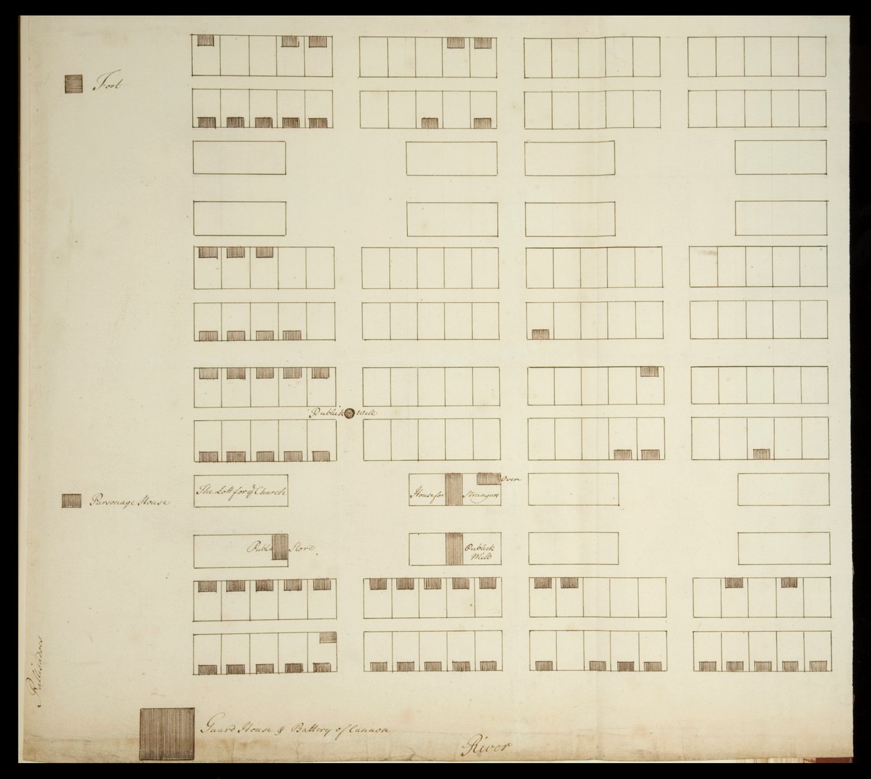 Town Plan of Savannah, c.1733 by American School