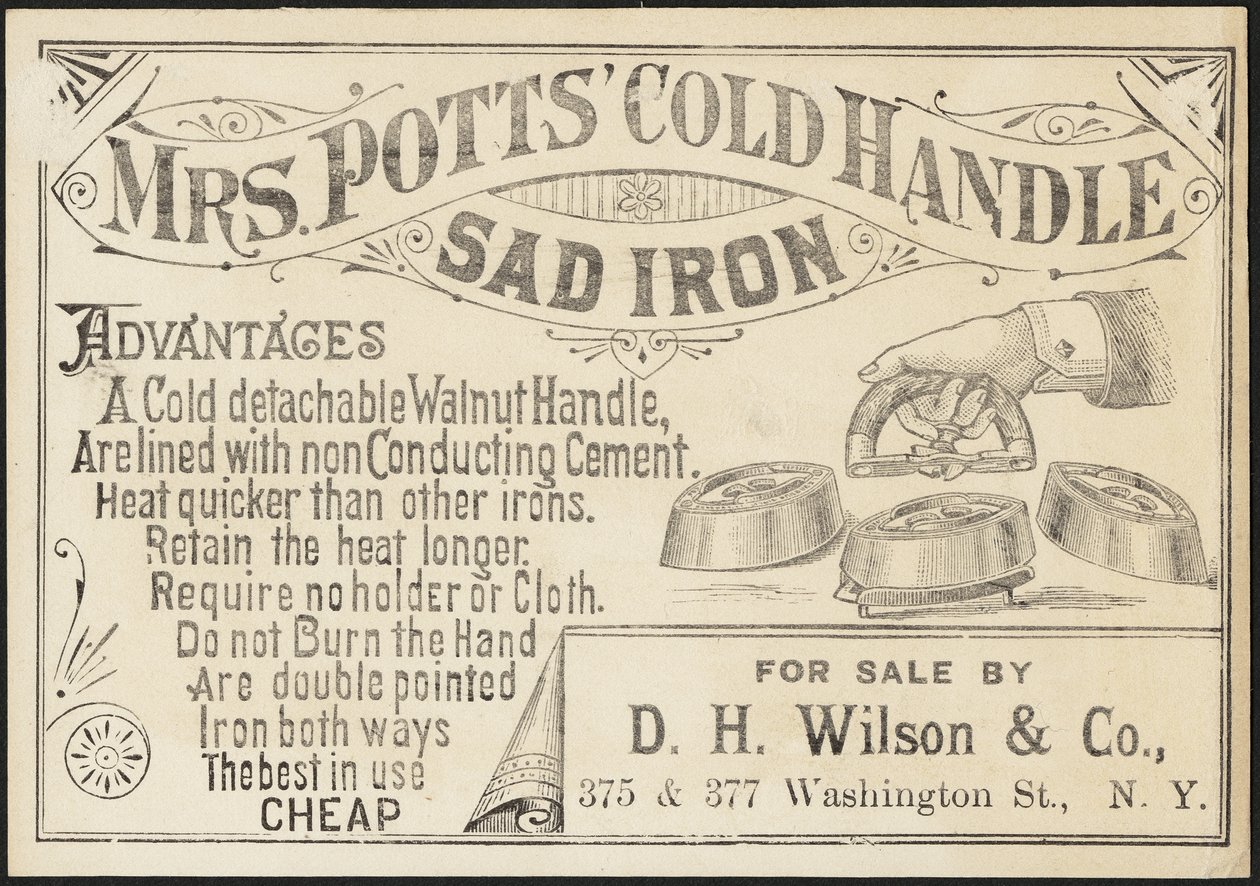 Trade Card for Mrs. Potts