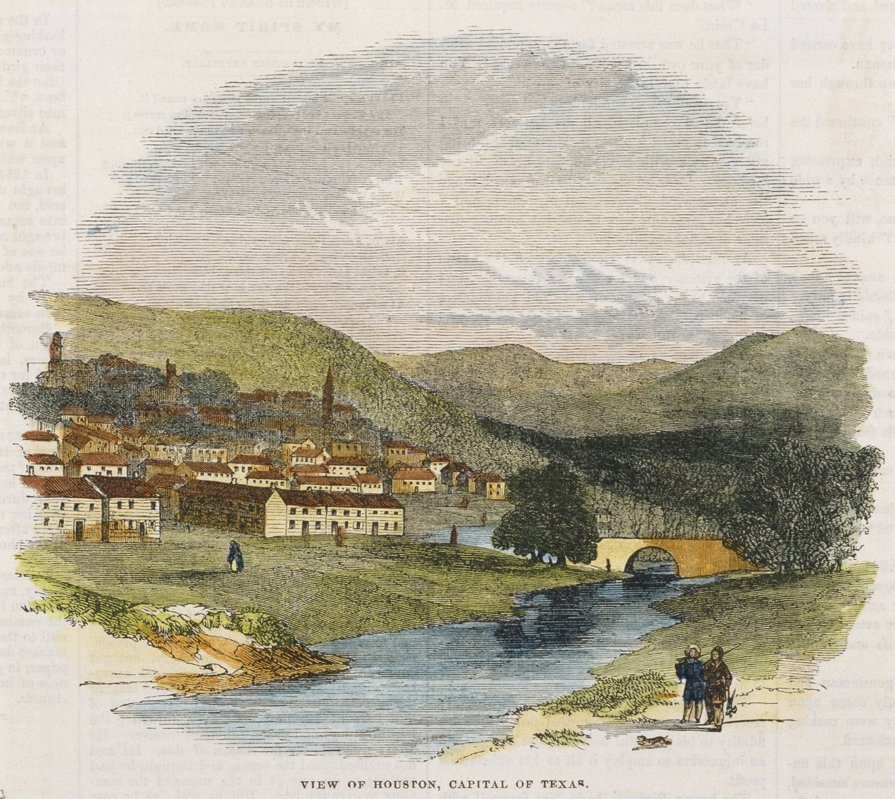 View of Houston, Capital of Texas, c. 1852 by American School