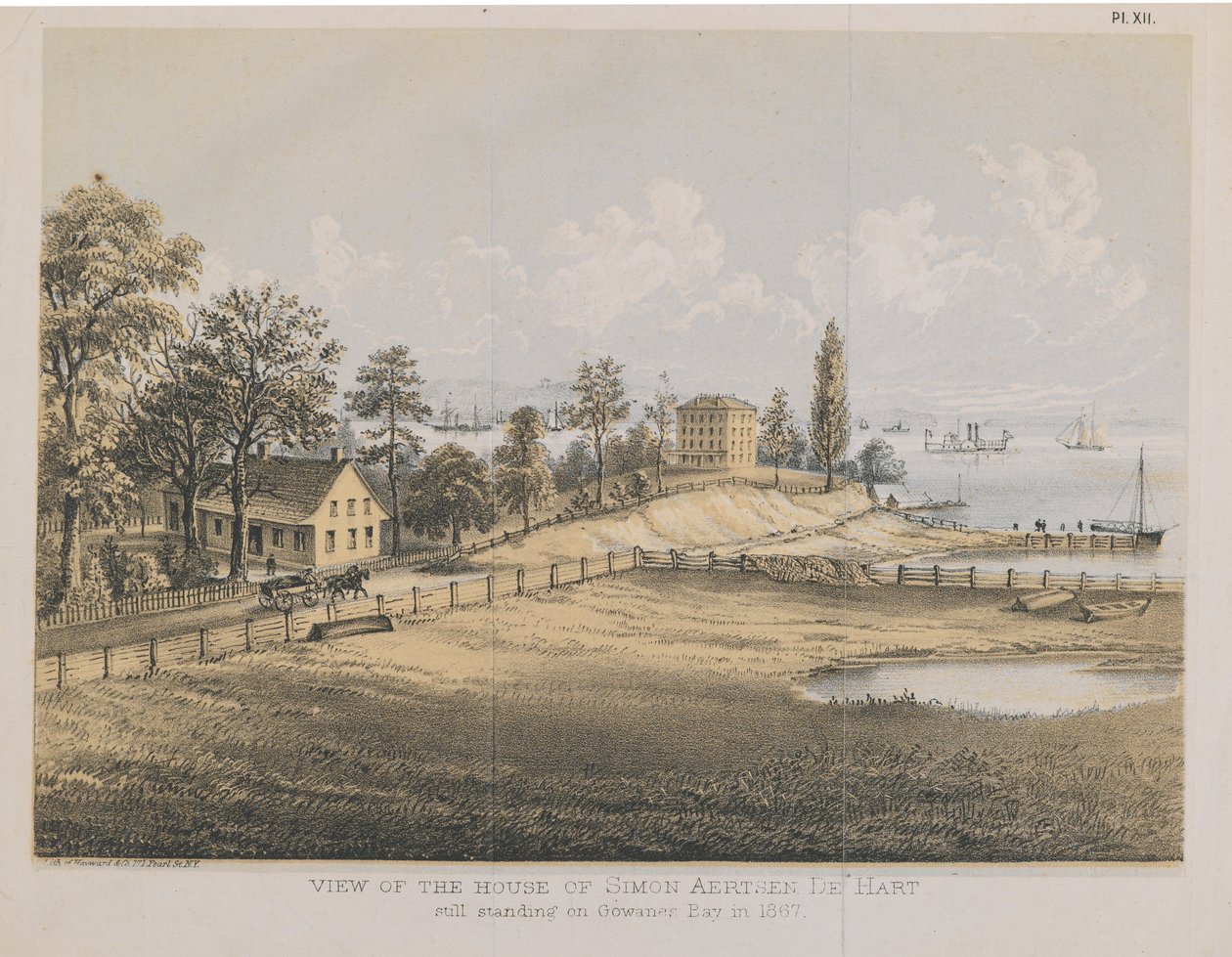 View of the House of Simon Aertsen de Hart, 1867 by American School