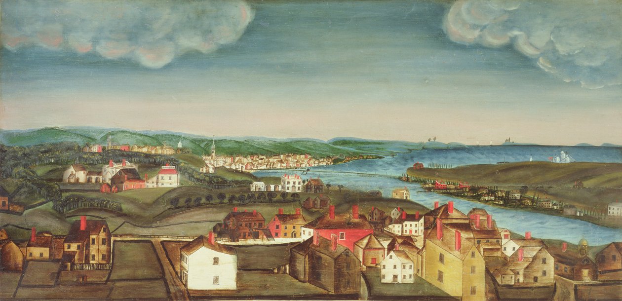 View of the Northfields (North Salem) and Beverly, Massachusetts by American School