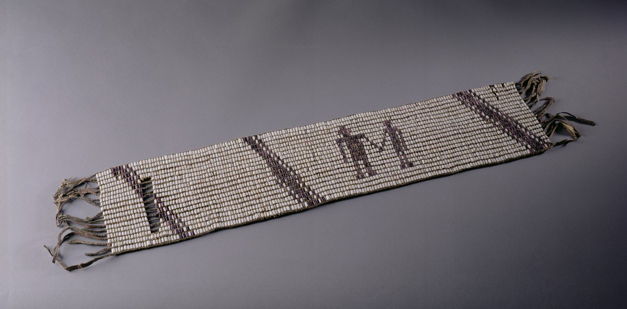 Wampum Belt, Made by Lenni Lenape Indian People, Pennsylvania by American School