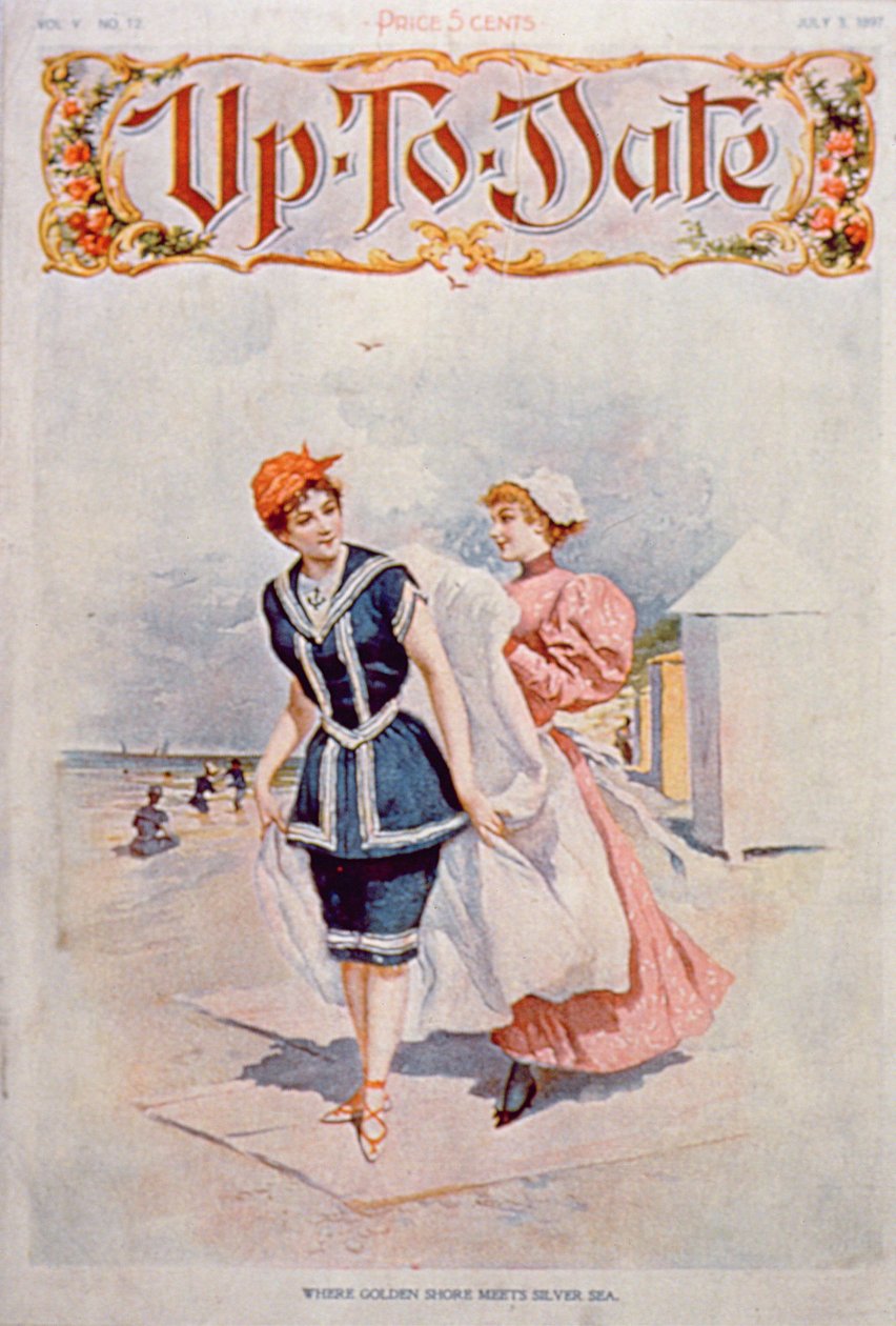 Where Golden Shore Meets Silver Sea, Advertisement for Up-to Date, July 1897 by American School