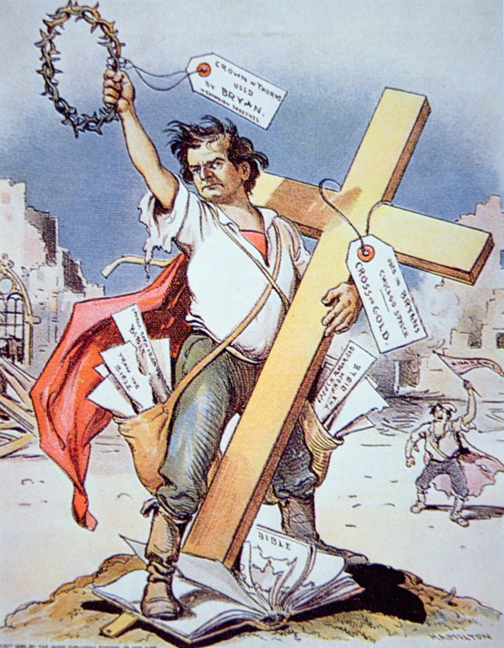 William Jennings Bryan (1860-1925) speaking at a Democratic Convention, Chicago by American School