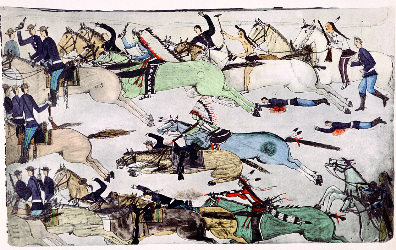 Battle of the Little Big Horn, Montana, USA by Amos Bad Heart Buffalo