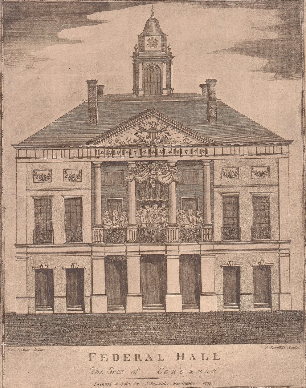 Federal Hall, the Seat of Congress by Amos Doolittle