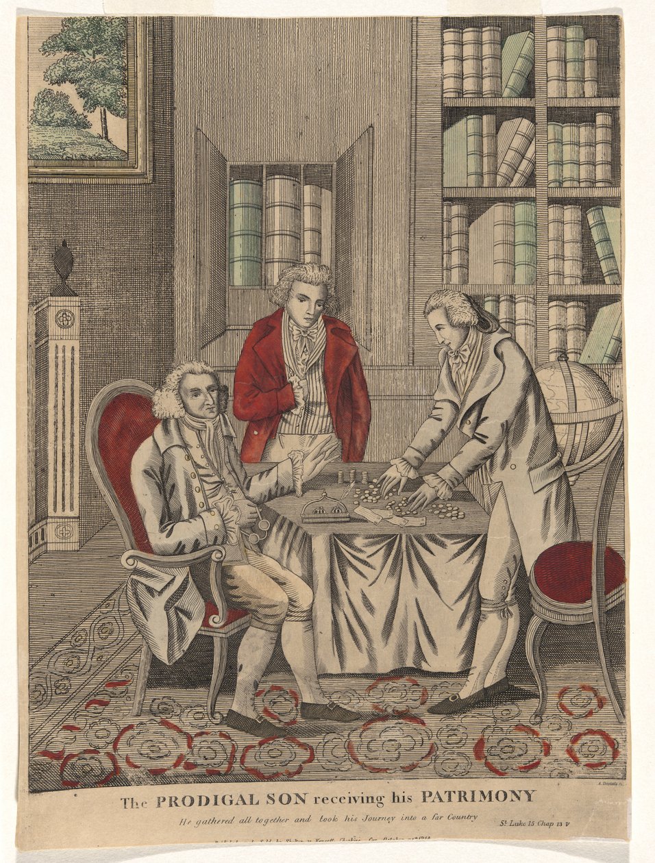 The Prodigal Son Receiving His Patrimony by Amos Doolittle