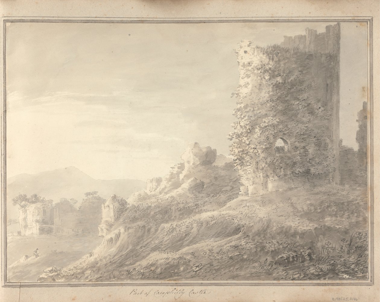 Views in England, Scotland and Wales: Part of Caerphilly Castle by Amos Green