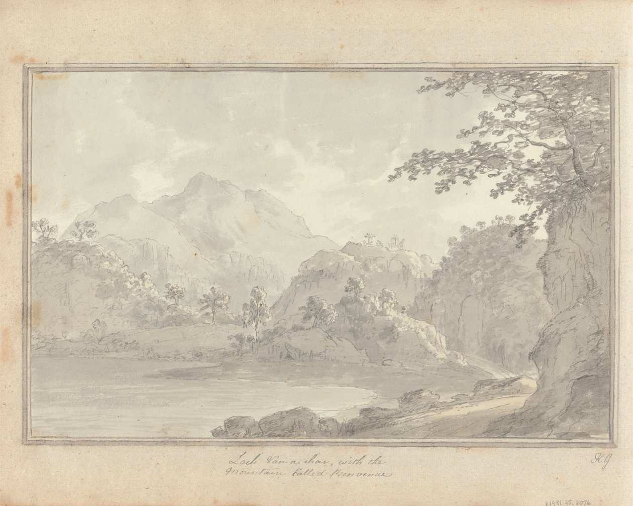 Tour in Scotland; Loch van-a-char, with the Mountain Called Benvenue by Amos Green