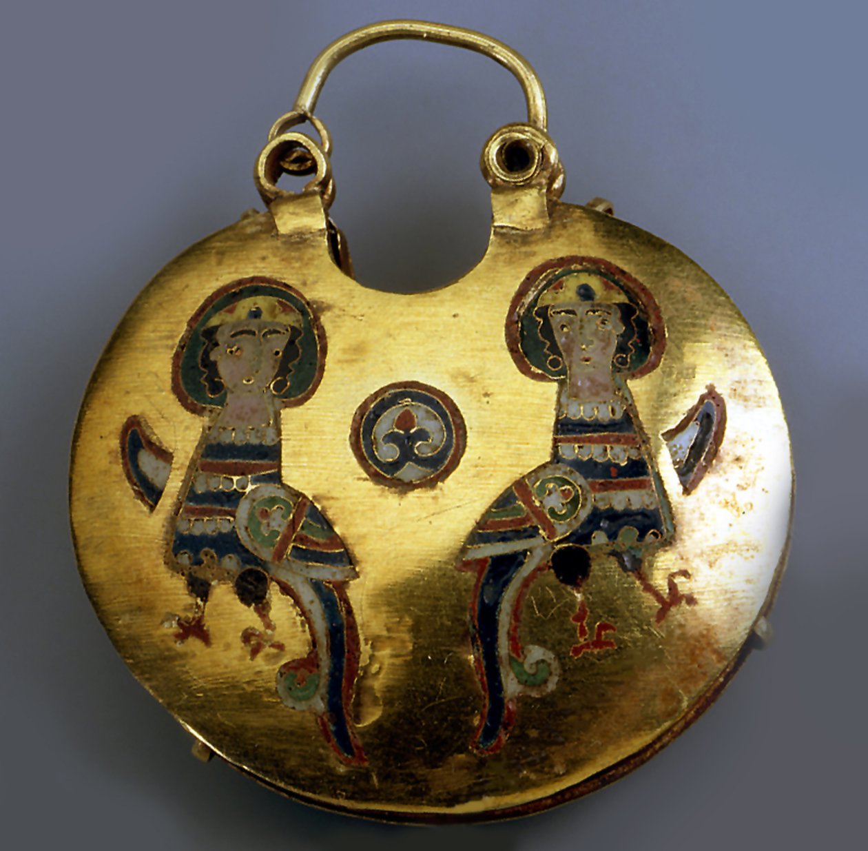 Gold Pendant Kolt with the Sirin Birds by Ancient Russian Art