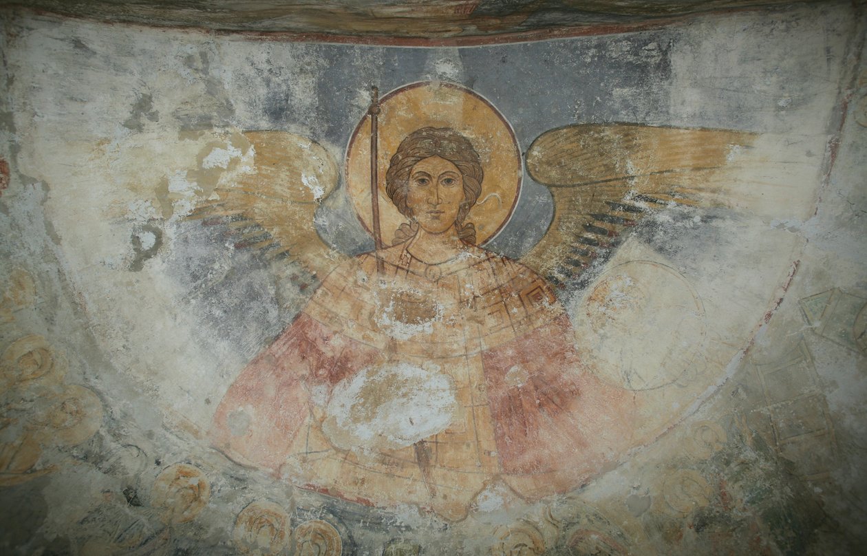 Saint Michael the Archangel by Ancient Russian frescos
