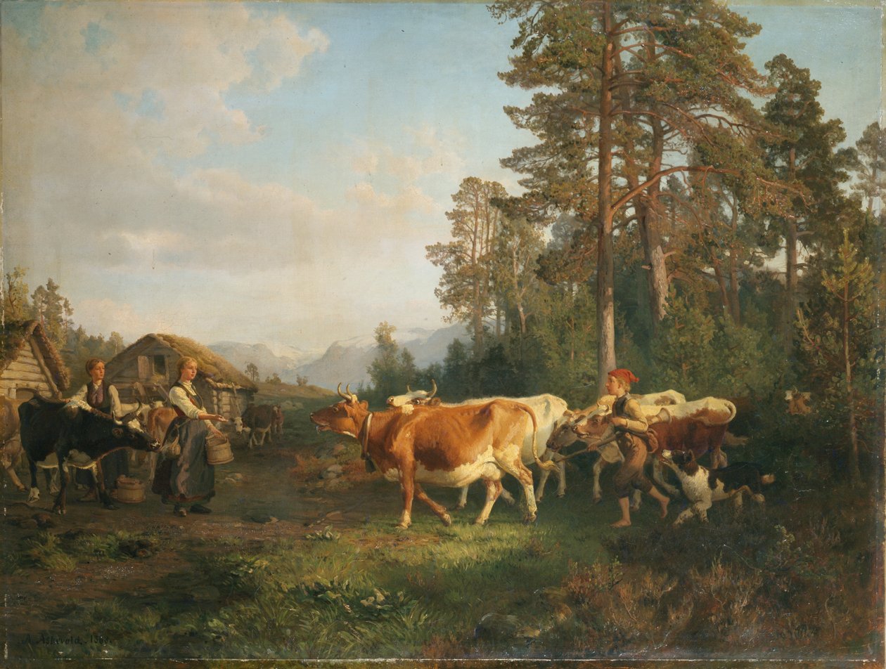 Landscape with Cows by Anders Askevold