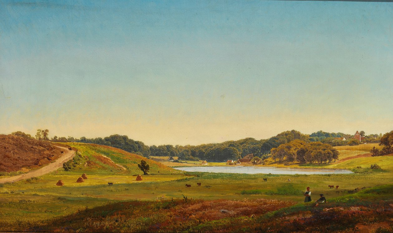 Danish Harvest Landscape by Anders Christian Lunde