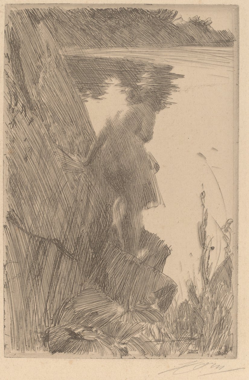 Bather III Baigneuse de Dos by Anders Leonard Zorn